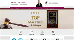 Desktop Screenshot of eaglelawoffices.com